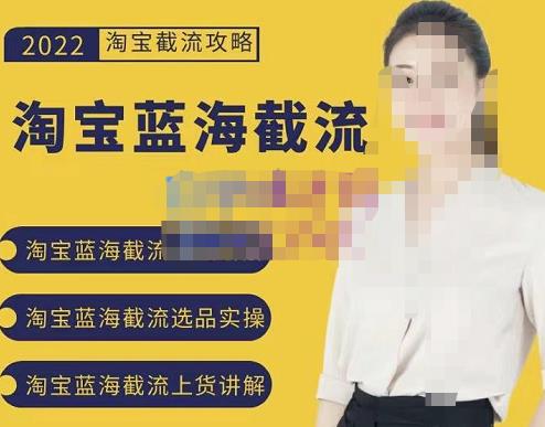 2022淘宝蓝海截流攻略，淘宝蓝海截流选品上货实操讲解网创吧-网创项目资源站-副业项目-创业项目-搞钱项目创业吧