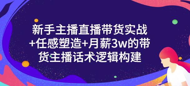 新手主播直播带货实战+信任感塑造+月薪3w的带货主播话术逻辑构建网创吧-网创项目资源站-副业项目-创业项目-搞钱项目创业吧