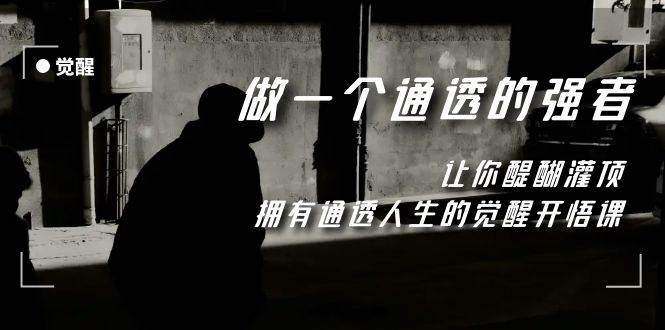 觉醒-做一个通透强者，让你醍醐灌顶，拥有通透人生，掌握强大的秘密网创吧-网创项目资源站-副业项目-创业项目-搞钱项目创业吧
