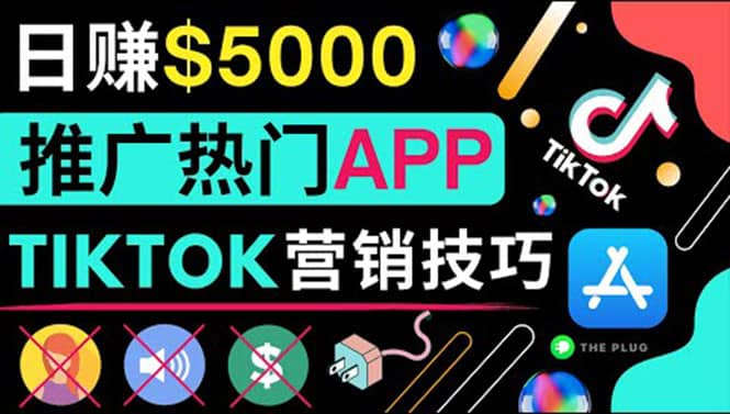 无需露脸，无需录音，无需投资，TIKTOK上传短视频，最高日入5000美元网创吧-网创项目资源站-副业项目-创业项目-搞钱项目创业吧