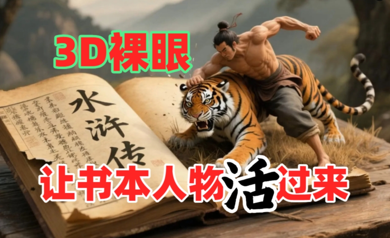 书本人物裸眼3D视频，一条视频收益过千，保姆级教程网创吧-网创项目资源站-副业项目-创业项目-搞钱项目创业吧