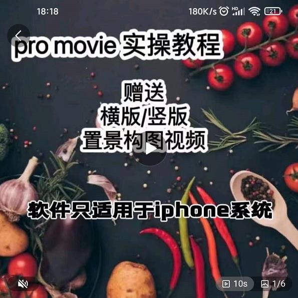 漆十二美食摄影，25​节promovie实操高手课节网创吧-网创项目资源站-副业项目-创业项目-搞钱项目创业吧