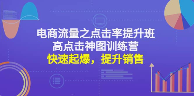 电商流量之点击率提升班+高点击神图训练营：快速起爆，提升销售网创吧-网创项目资源站-副业项目-创业项目-搞钱项目创业吧