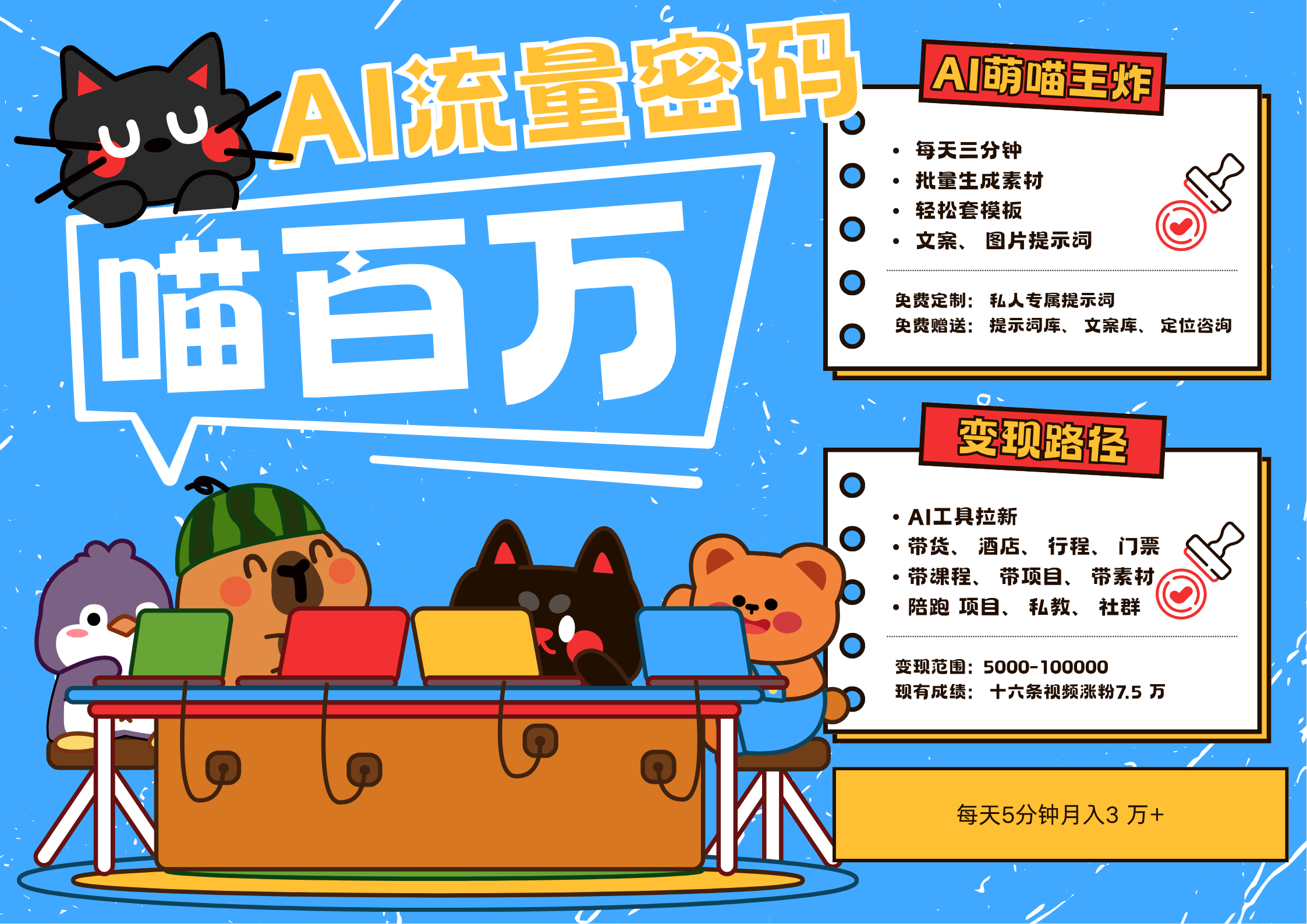 AI+宠物+旅行2025最火流量密码 轻松用AI宠物做文旅账号 可带货，带酒店，可以带行程，旅行社 小白三分钟学会 N种变现渠道 月入五位数  管道收益网创吧-网创项目资源站-副业项目-创业项目-搞钱项目创业吧
