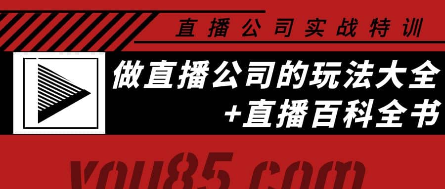老陈·直播公司实战特训：做直播公司的玩法大全+直播百科全书网创吧-网创项目资源站-副业项目-创业项目-搞钱项目创业吧