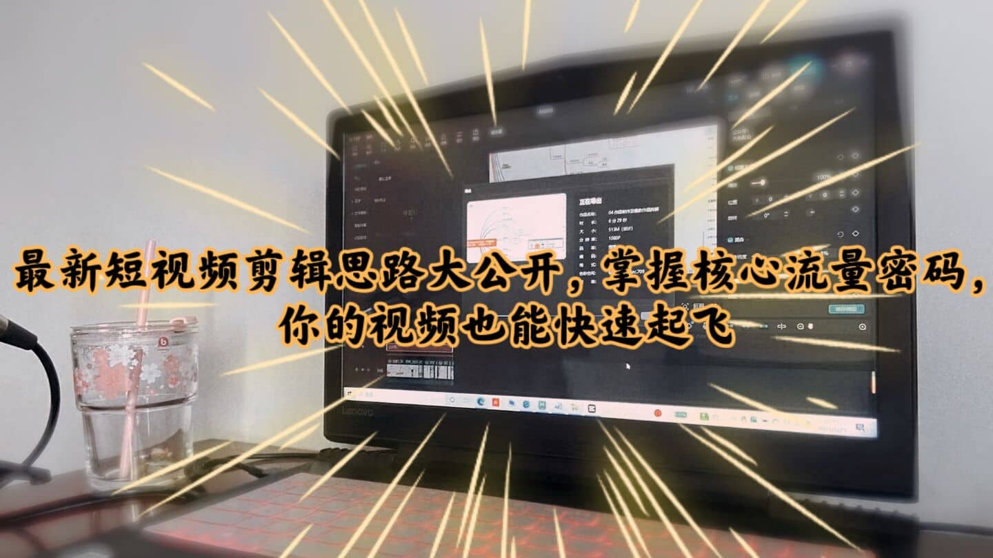 最新短视频剪辑思路大公开，掌握核心流量密码，你的视频也能快速起飞网创吧-网创项目资源站-副业项目-创业项目-搞钱项目创业吧