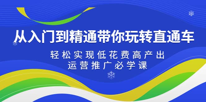 从入门到精通带你玩转直通车：轻松实现低花费高产出，35节运营推广必学课网创吧-网创项目资源站-副业项目-创业项目-搞钱项目创业吧