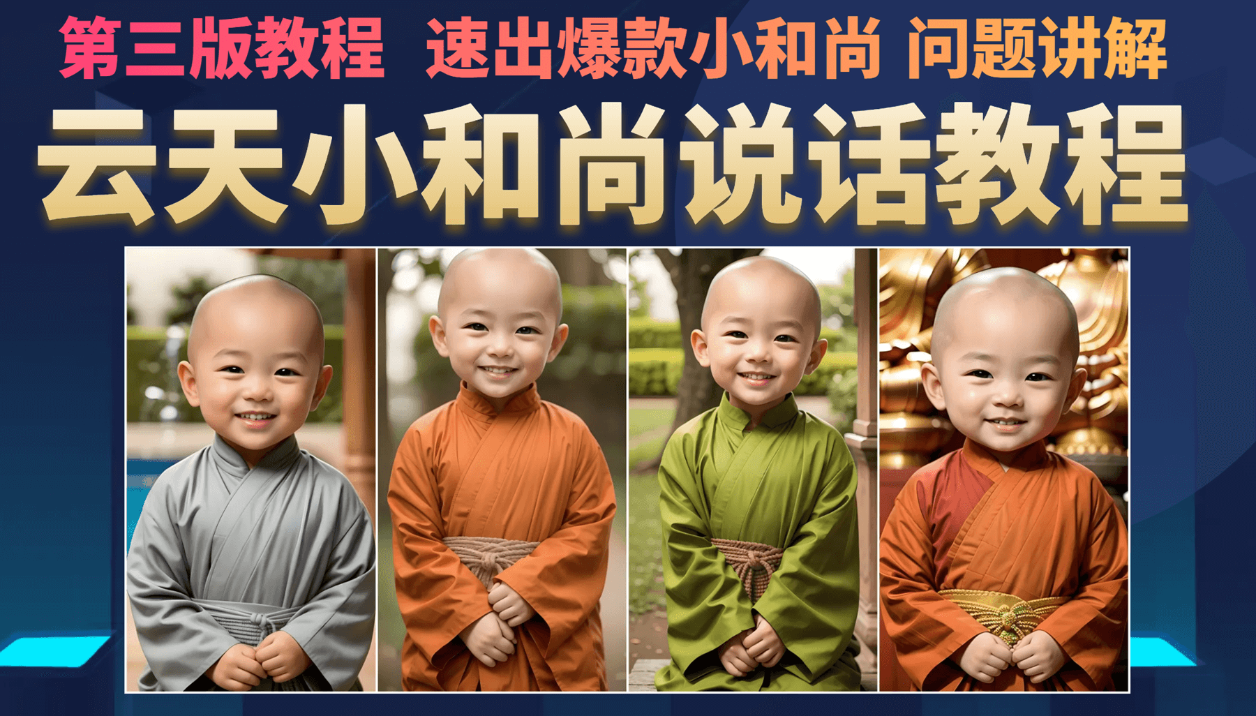 云天小和尚会说话，7天万粉（第3版教程）网创吧-网创项目资源站-副业项目-创业项目-搞钱项目创业吧
