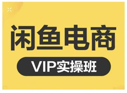 闲鱼电商零基础入门到进阶VIP实战课程，帮助你掌握闲鱼电商所需的各项技能网创吧-网创项目资源站-副业项目-创业项目-搞钱项目创业吧