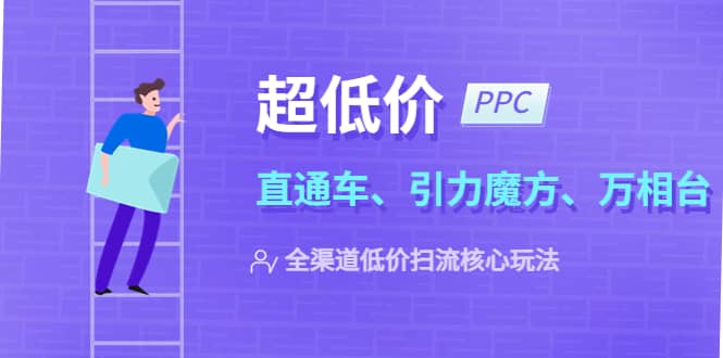2023超低价·ppc—“直通车、引力魔方、万相台”全渠道·低价扫流核心玩法网创吧-网创项目资源站-副业项目-创业项目-搞钱项目创业吧