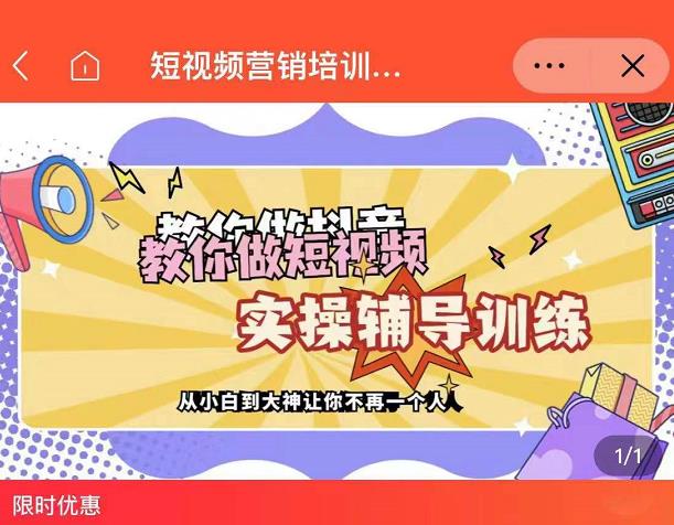 蕊总很忙·短视频营销培训实操课教你快速入门，教你做抖音短视频网创吧-网创项目资源站-副业项目-创业项目-搞钱项目创业吧