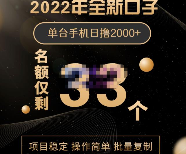 2022年全新口子，手机批量搬砖玩法，一部手机日撸2000+网创吧-网创项目资源站-副业项目-创业项目-搞钱项目创业吧