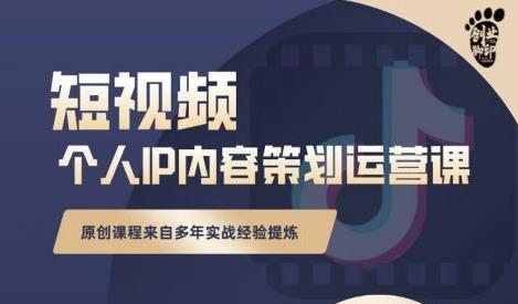 抖音短视频个人ip内容策划实操课，真正做到普通人也能实行落地网创吧-网创项目资源站-副业项目-创业项目-搞钱项目创业吧