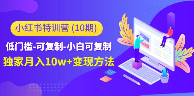 小红书特训营（第10期）低门槛-可复制-小白可复制网创吧-网创项目资源站-副业项目-创业项目-搞钱项目创业吧
