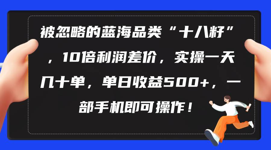 被忽略的蓝海品类“十八籽”，10倍利润差价，实操一天几十单 单日收益500+网创吧-网创项目资源站-副业项目-创业项目-搞钱项目创业吧