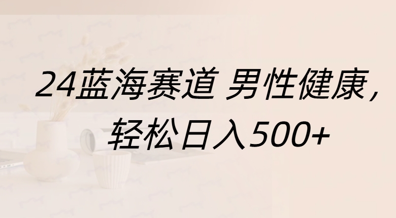 蓝海赛道 男性健康，轻松日入500+网创吧-网创项目资源站-副业项目-创业项目-搞钱项目创业吧
