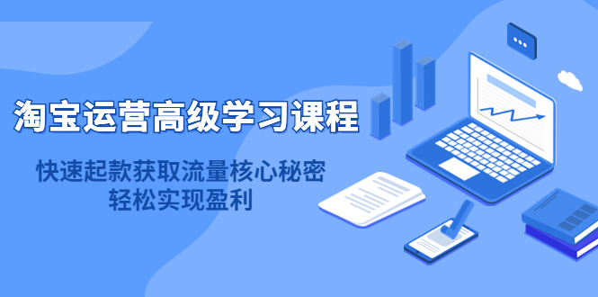 淘宝运营高级学习课程：快速获取流量核心秘密，轻松实现盈利！网创吧-网创项目资源站-副业项目-创业项目-搞钱项目创业吧