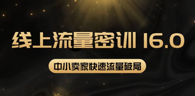2022秋秋线上流量密训16.0：包含 暴力引流10W+中小卖家流量破局技巧 等等！网创吧-网创项目资源站-副业项目-创业项目-搞钱项目创业吧
