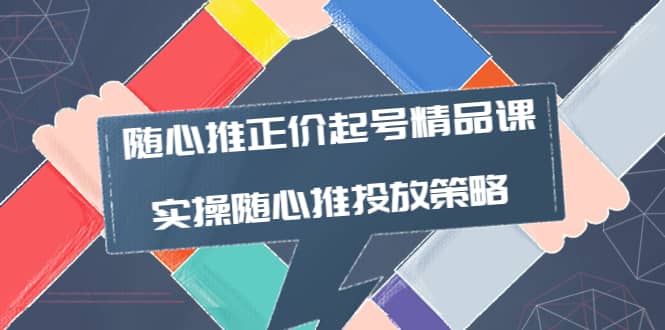 随心推正价起号精品课，实操随心推投放策略（5节课-价值298）网创吧-网创项目资源站-副业项目-创业项目-搞钱项目创业吧