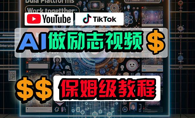 利用AI制作励志视频，在YouTube和TikTok赚钱，小白可做（附工具）网创吧-网创项目资源站-副业项目-创业项目-搞钱项目创业吧