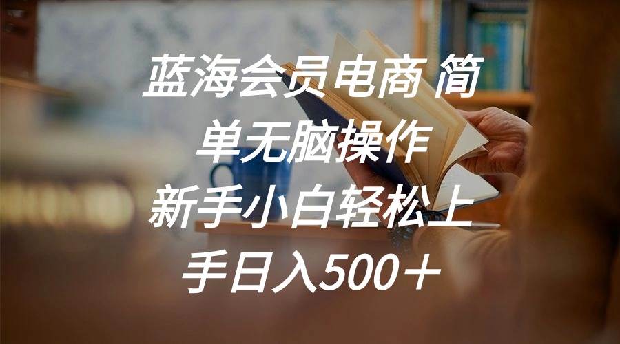 蓝海会员电商 简单无脑操作 新手小白轻松上手日入500＋网创吧-网创项目资源站-副业项目-创业项目-搞钱项目创业吧