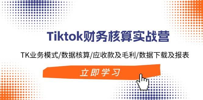 Tiktok财务核算实战营：TK业务模式/数据核算/应收款及毛利/数据下载及报表网创吧-网创项目资源站-副业项目-创业项目-搞钱项目创业吧