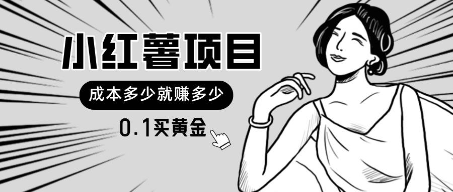 小红薯暴力项目，0.1买黄金。操作简单，日入无上限，可无限扩大。网创吧-网创项目资源站-副业项目-创业项目-搞钱项目创业吧