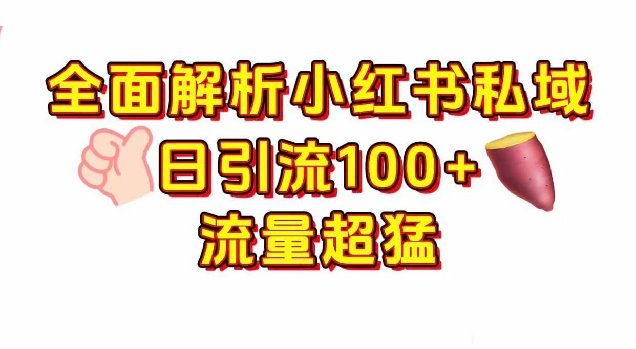 小红书私域引流 每天加100+网创吧-网创项目资源站-副业项目-创业项目-搞钱项目创业吧
