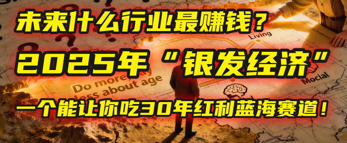 未来什么行业最赚钱？马哥揭秘2025年“银发经济”：一个能让你吃30年红利的蓝海赛道！网创吧-网创项目资源站-副业项目-创业项目-搞钱项目创业吧